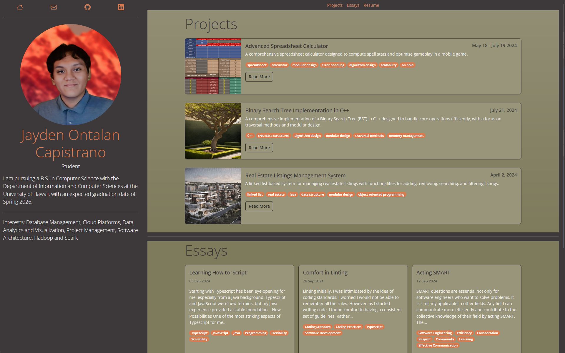 Two webpages, left is the original and the right is an attempted recreation.